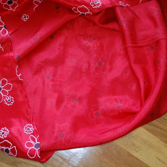 Vintage 90s y2k MM My Michelle Floral Acetate Dress - Picture 6 of 7